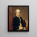Portrait of Carl Justinien von Holzhausen - Johann Wilhelm Hoffnas — framed artwork on a wall