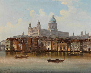 Caprice, view of St. Paul's Cathedral, London - Johann Wilhelm Jankowsky — artwork view