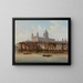 Caprice, view of St. Paul's Cathedral, London - Johann Wilhelm Jankowsky — framed artwork on a wall