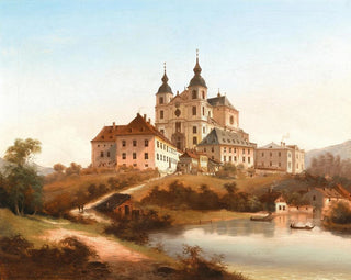 the pilgrimage church of Sonntagberg in Lower Austria - Johann Wilhelm Jankowsky — artwork view