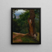 Study of a Tree with a View of the Valley - Johann Wilhelm Schirmer — framed artwork on a wall