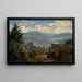La Vallée d'Oberbeuern depuis le Cécilienberg le Matin - Johann Wilhelm Schirmer — framed artwork on a wall