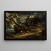 L'embuscade - Johann Wilhelm Schirmer — framed artwork on a wall