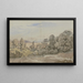 Forest with Distant View - Johann Wilhelm Schirmer — framed artwork on a wall