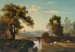 Italian landscape painting with shepherds - Johann Wilhelm Schirmer — artwork view