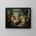 Saint Ambroise refuse l'entrée au roi Théodose dans la cathédrale de Milan - Johann Wolfgang Baumgartner — framed artwork on a wall