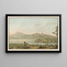 View of Schadau on Lake Thun - Johann Wolfgang Kleemann — framed artwork on a wall