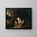 Diane et Callisto au bain - Johann von Spillenberger — framed artwork on a wall