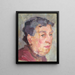 Portrait of a Lady - Johanna Kampmann-Freund — framed artwork on a wall