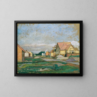 Suburban subdivision - Johanna Kampmann-Freund — framed artwork on a wall