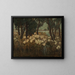 Chardons éblouis sur une berge inondée - Johanna Marie Dill-Malburg — framed artwork on a wall