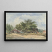 View near Appelscha - Johanna Wilhelmina von Stein Callenfels — framed artwork on a wall