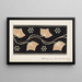 Ornament band with leaves - Johanna van de Kamer — framed artwork on a wall