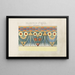 Egyptian Flower Frieze Painting - Johanna van de Kamer — framed artwork on a wall