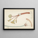 Egyptian Ornament Painting with Lotus Flower and Bud - Johanna van de Kamer — framed artwork on a wall
