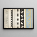 Greek motifs among others with waves - Johanna van de Kamer — framed artwork on a wall