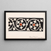 Marble marquetry painting with leaves from the Santa Croce in Florence - Johanna van de Kamer — framed artwork on a wall