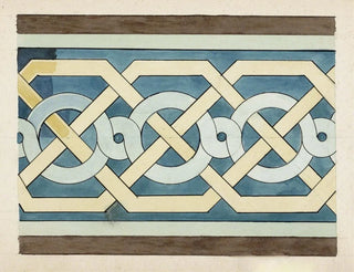 Roman band motif painting with interlacing - Johanna van de Kamer — artwork view
