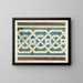 Roman band motif painting with interlacing - Johanna van de Kamer — framed artwork on a wall