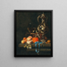 Apricots, Peaches, and Other Fruits with Glass and Pitcher - Johannes Borman — framed artwork on a wall