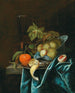 Oranges, lemons and peaches on a tin plate and a WanLi bowl - Johannes Borman — artwork view