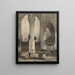 Interior of the new Delft church - Johannes Bosboom — framed artwork on a wall