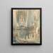 Interior of the church - Johannes Bosboom — framed artwork on a wall