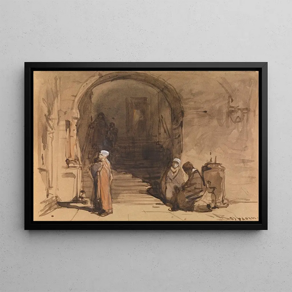 Oriental Scene Painting - Johannes Bosboom — framed artwork on a wall