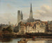 Le quai de Paris à Rouen - Johannes Bosboom — artwork view
