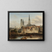 Le quai de Paris à Rouen - Johannes Bosboom — framed artwork on a wall