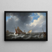 Turbulent Waters - Johannes Christiaan Schotel — framed artwork on a wall