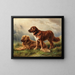 Vigilant Dogs - Johannes Christian Deiker — framed artwork on a wall