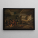 A Weavers' Workshop - Johannes Dircksz van Oudenrogge — framed artwork on a wall