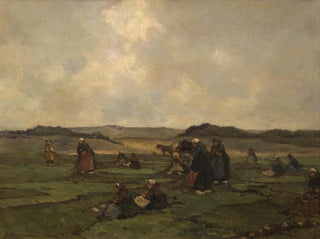 Shrimp fishermen on the beach - Johannes Evert Hendrik Akkeringa — artwork view