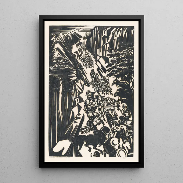 Illustration for the Anabasis of Xenophon - Johannes Frederik Engelbert ten Klooster — framed artwork on a wall