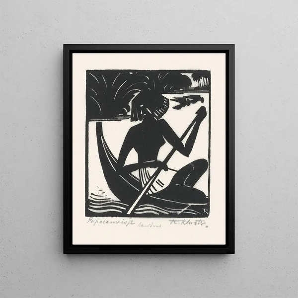 Girl Papuan - Johannes Frederik Engelbert ten Klooster — framed artwork on a wall