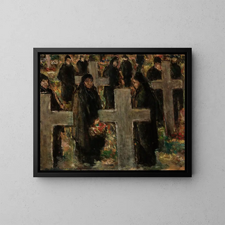 The Cemetery - Johannes Greenberg — framed artwork on a wall