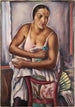 Woman with Mask - Johannes Greenberg — artwork view