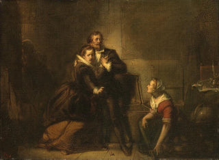 Hugo Grotius escaping from a library cabinet at Loevestein Castle in 1621 - Johannes Hinderikus Egenberger — artwork view