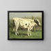 Young Bull - Johannes Hubertus Leonardus de Haas — framed artwork on a wall