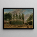 A French Garden - Johannes Janson — framed artwork on a wall