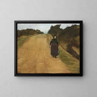 Summer Evening Painting - Johannes Kragh — framed artwork on a wall
