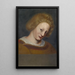 Bust of the girl from the painting of the Madonna of the Mayor of Basel Jacob Meyer zum Hasen - Johannes Lüdin — framed artwork on a wall