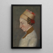 Head of the Boy from the Painting of the Madonna of the Mayor of Basel Jacob - Johannes Lüdin — framed artwork on a wall