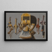 an optical illusion with a birdcage - Johannes Leemans — framed artwork on a wall