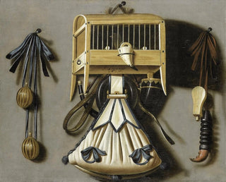 Still life with hunting accessories - Johannes Leemans — artwork view