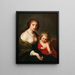 a mother and her child as Venus and Cupid - Johannes Paulus Moreelse — framed artwork on a wall