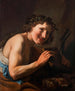 A shepherd holding a Pan pipe - Johannes Paulus Moreelse — artwork view