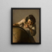 Democritus, the laughing philosopher - Johannes Paulus Moreelse — framed artwork on a wall