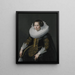 Portrait of Catharina van Voorst - Johannes Paulus Moreelse — framed artwork on a wall